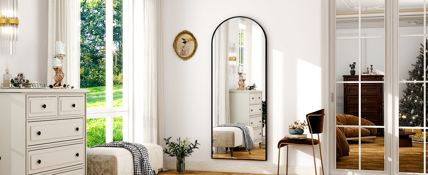 26" x 71" Full Length Mirror - Aluminum Alloy Frame Full Body Mirror - Extra Large Floor Mirrors for Bedroom, Living Room