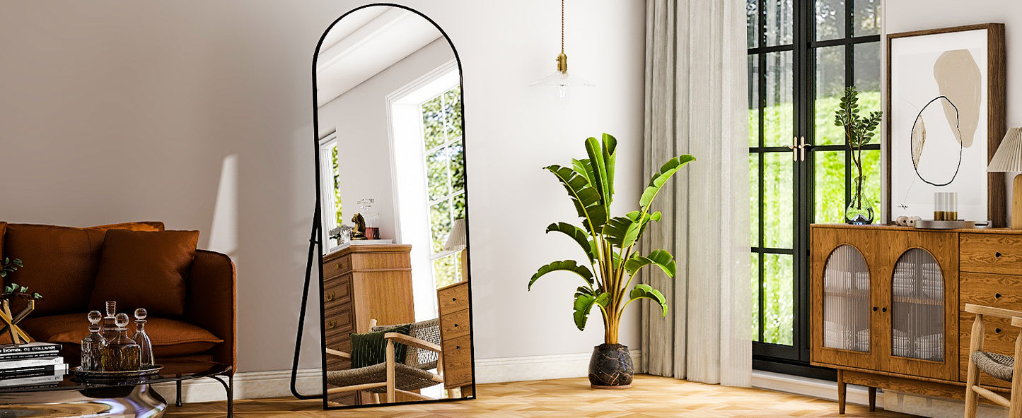 26" x 71" Full Length Mirror - Aluminum Alloy Frame Full Body Mirror - Extra Large Floor Mirrors for Bedroom, Living Room