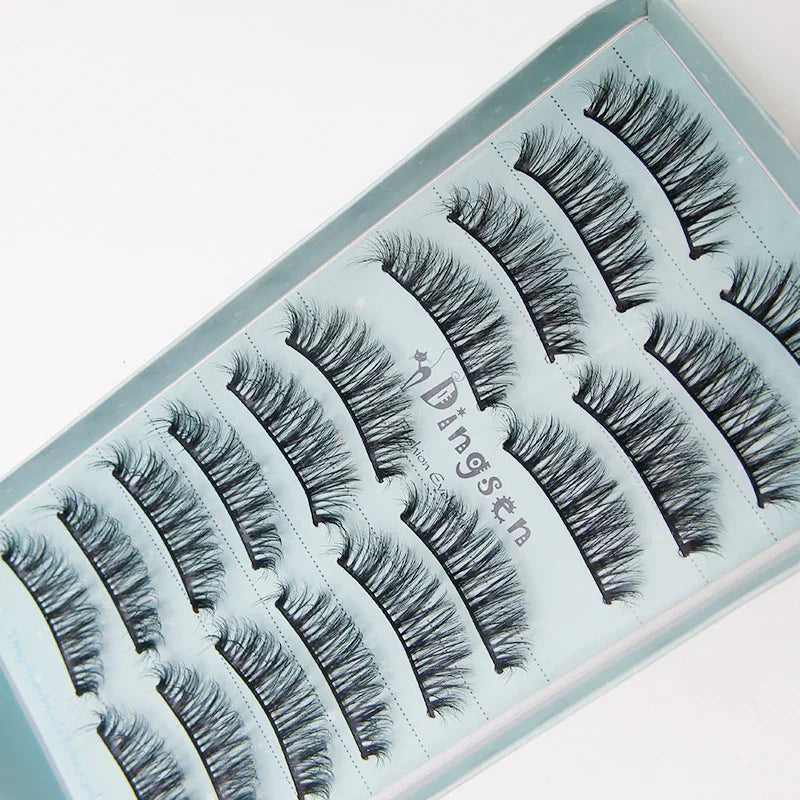 10/2 Pairs Mink Eyelashes Natural 3D Lashes Faux Cils Makeup Dramatic False Eyelashes Wholesale Eyelash Extension Makeup Tools