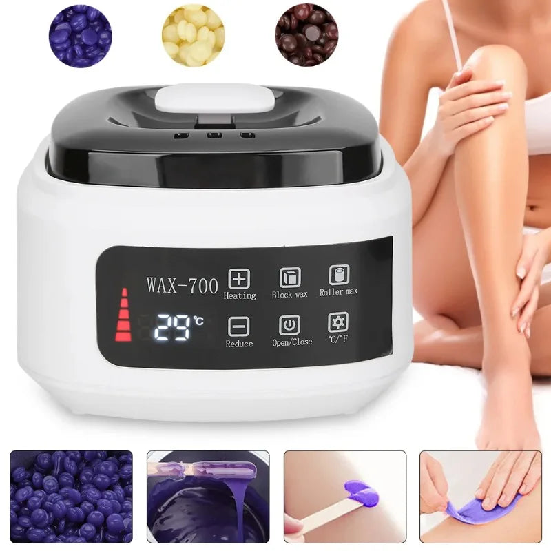 500ml Wax Heater Automatic Temperature Control Electric Hair Homeuse Removal Wax‑Melt Warmer Waxing Machine Epilator Quick Heate