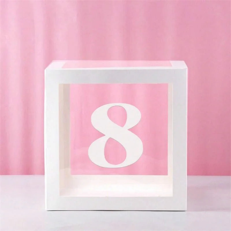 1pc Transparent Balloon Box,Letter Box