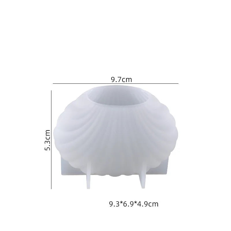 3D Ocean Shell Candle Mould DIY Plaster