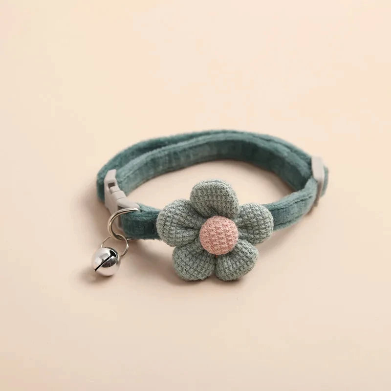 1Pc Cat Collar with Cute Flower Adjustable