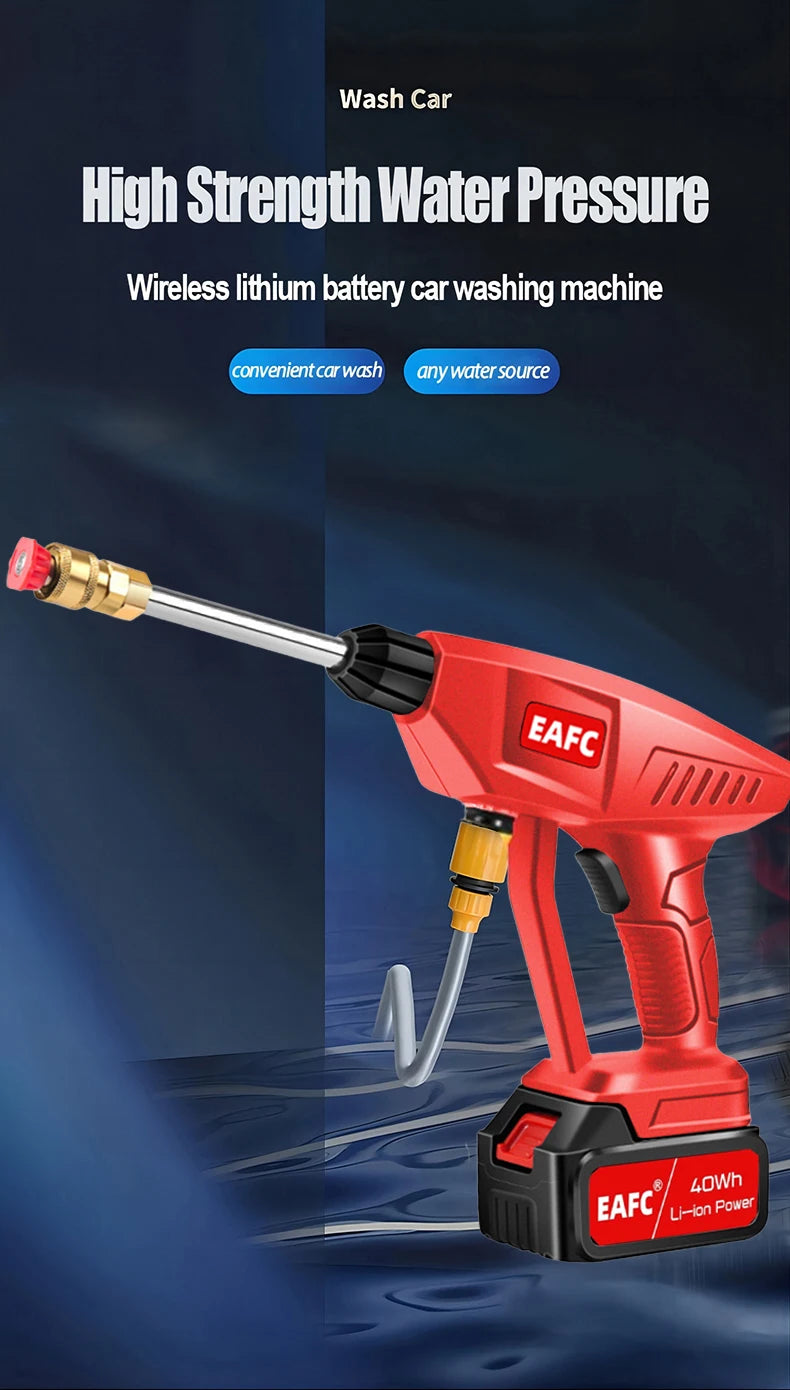 100Bar Electric High Pressure Washer 770Motor Car Washing Garden Spray Water Gun for Makita 21V Battery Car Washer Water Gun