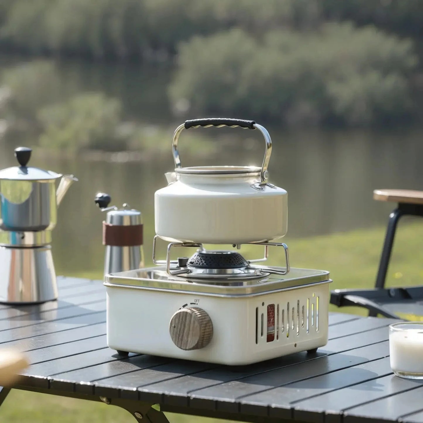 Camping Gas Stove 2800W High Firepower Portable Cassette Furnace Outdoor Gas Burner Picnic Camp