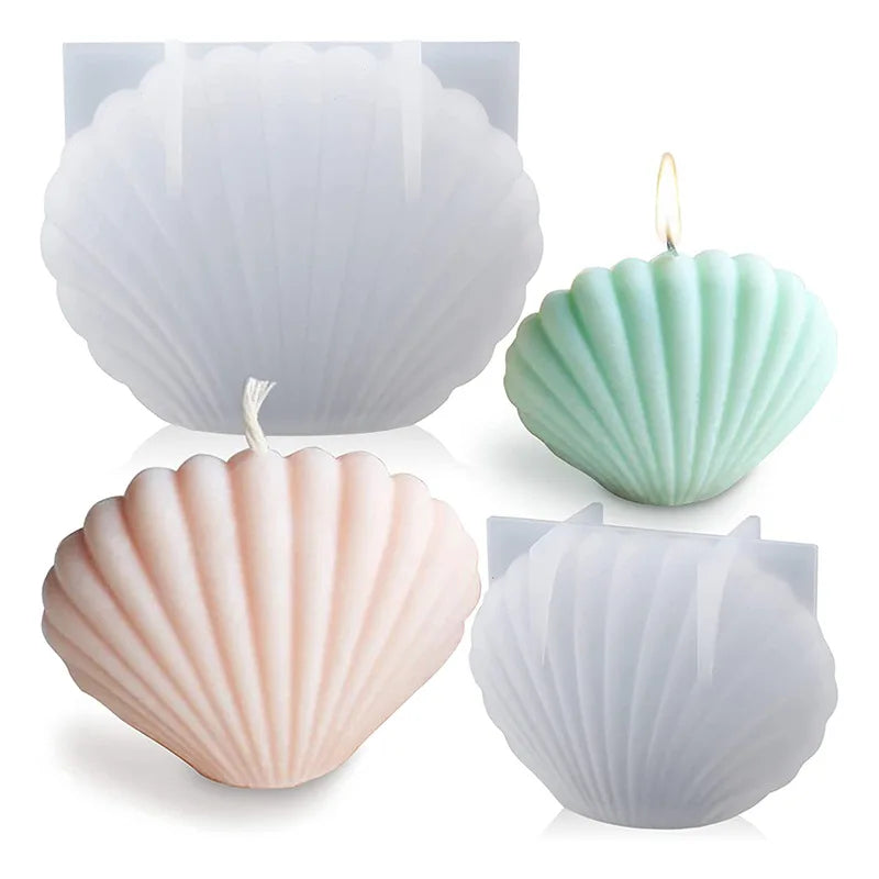 3D Ocean Shell Candle Mould DIY Plaster