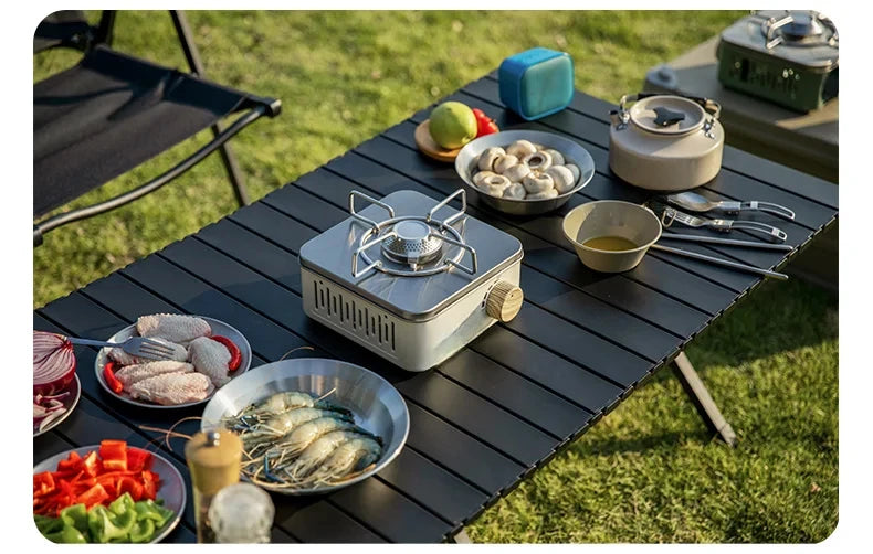 Camping Gas Stove 2800W High Firepower Portable Cassette Furnace Outdoor Gas Burner Picnic Camp
