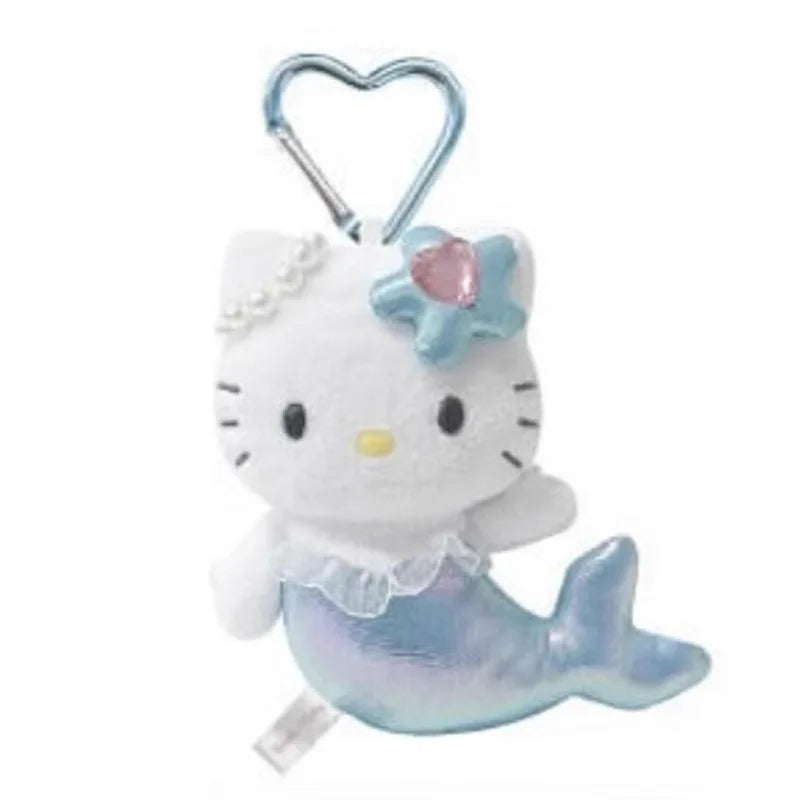 10cm Sanrio Hello Kitty NIC Unicorn Mermaid Long Legs Heiseic Plush Doll Pendant Plush Kuromi My Melody Accessories For gril