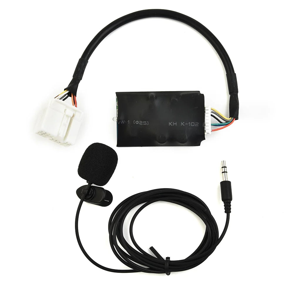 Car Radio Audio Adapter Bluetooth Aux Cable Microphone Handsfree For Accord For Civic For Odyssey Interface Adapter Music Aux
