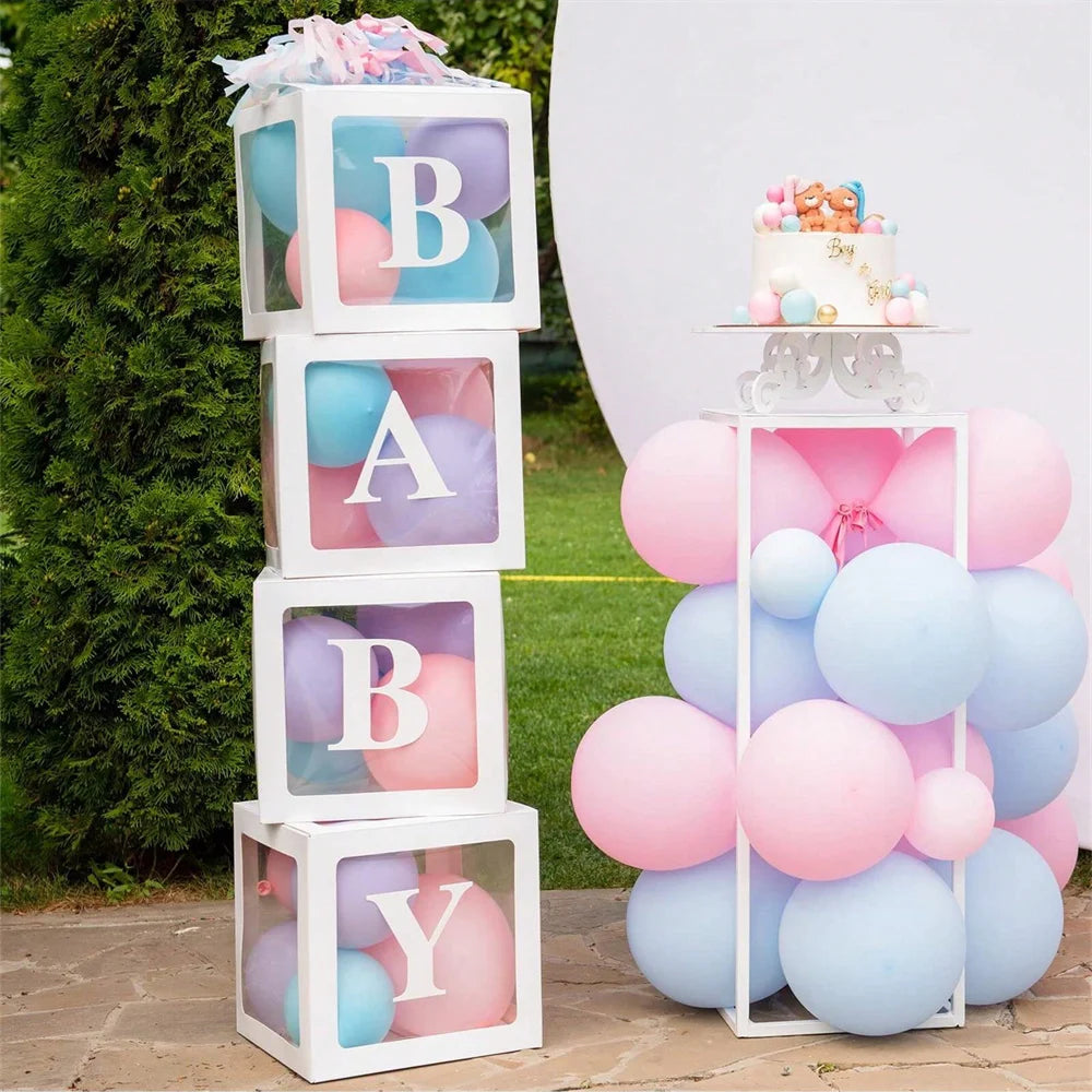 1pc Transparent Balloon Box,Letter Box