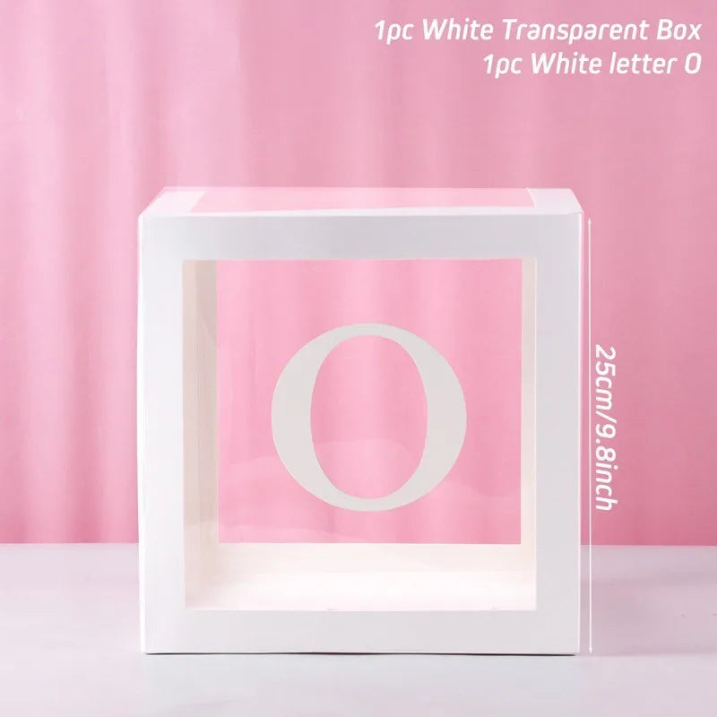 1pc Transparent Balloon Box,Letter Box