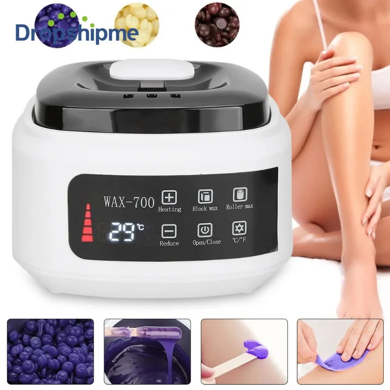 500ml Wax Heater Automatic Temperature Control Electric Hair Homeuse Removal Wax‑Melt Warmer Waxing Machine Epilator Quick Heate