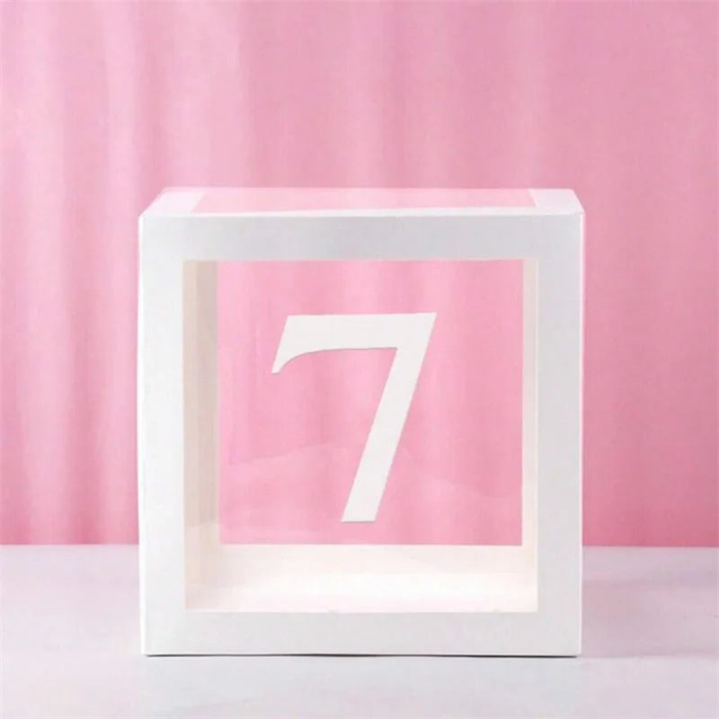 1pc Transparent Balloon Box,Letter Box