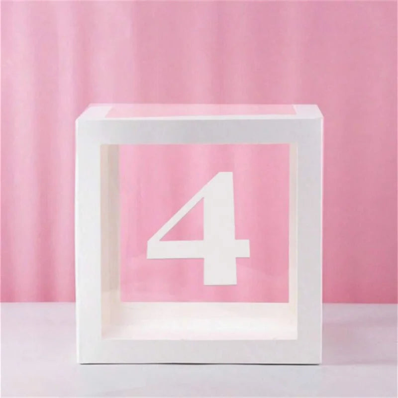 1pc Transparent Balloon Box,Letter Box