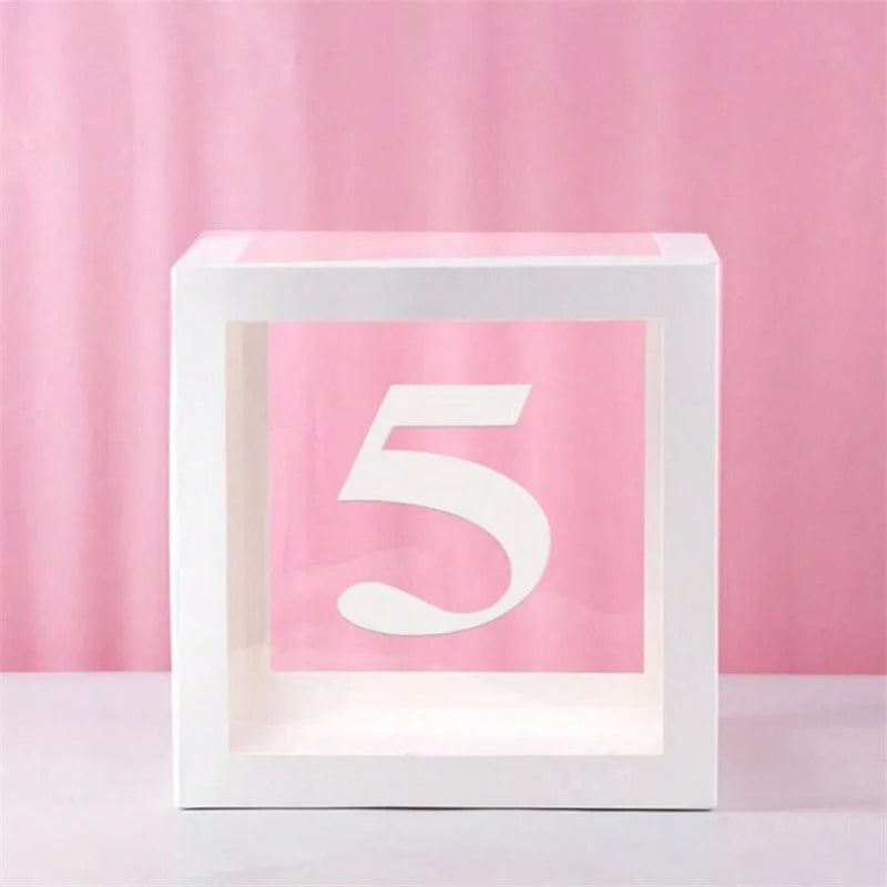 1pc Transparent Balloon Box,Letter Box