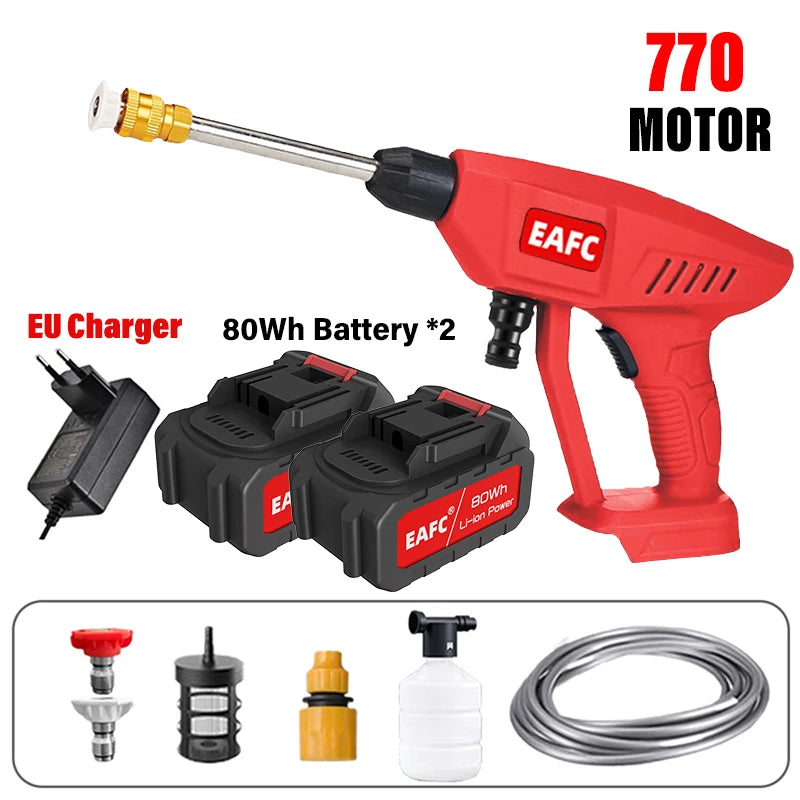 100Bar Electric High Pressure Washer 770Motor Car Washing Garden Spray Water Gun for Makita 21V Battery Car Washer Water Gun