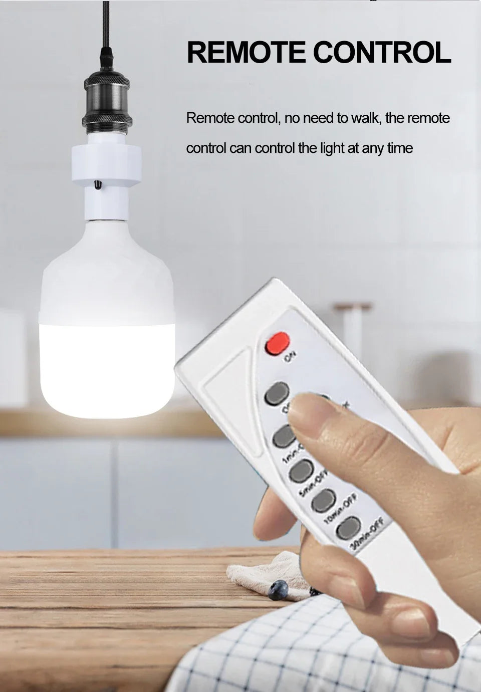 2025 Hot Infrared Remote Control Smart LED Lampholder E27 AC85-265V Universal Socket Timer Color Changing Easy Install for Home