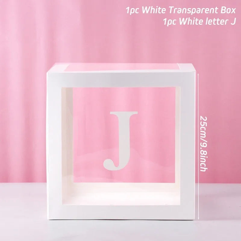 1pc Transparent Balloon Box,Letter Box