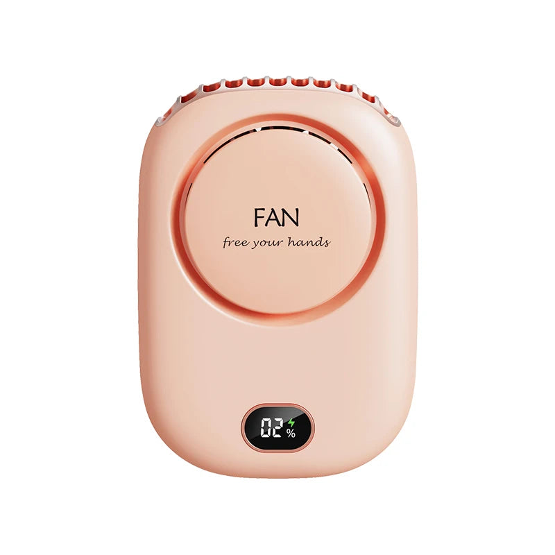 2000mAh Portable Mini Hanging Neck Fan Power ventilador Bladeless Neckband Fan Air Cooler USB Rechargeable Electric Fans