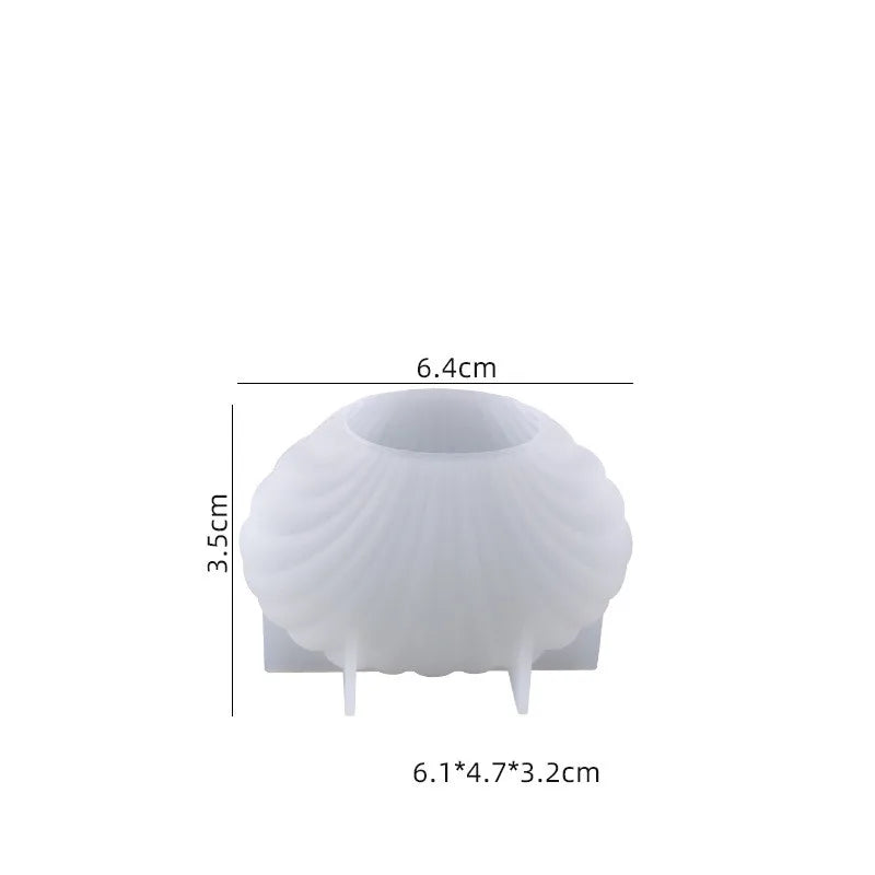 3D Ocean Shell Candle Mould DIY Plaster
