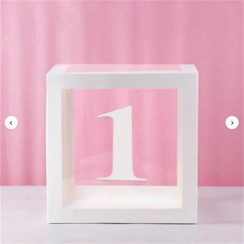 1pc Transparent Balloon Box,Letter Box