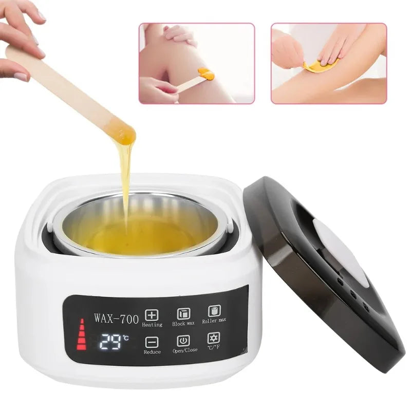 500ml Wax Heater Automatic Temperature Control Electric Hair Homeuse Removal Wax‑Melt Warmer Waxing Machine Epilator Quick Heate