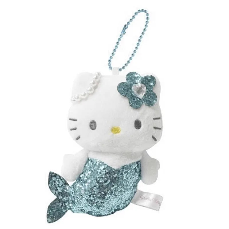 10cm Sanrio Hello Kitty NIC Unicorn Mermaid Long Legs Heiseic Plush Doll Pendant Plush Kuromi My Melody Accessories For gril