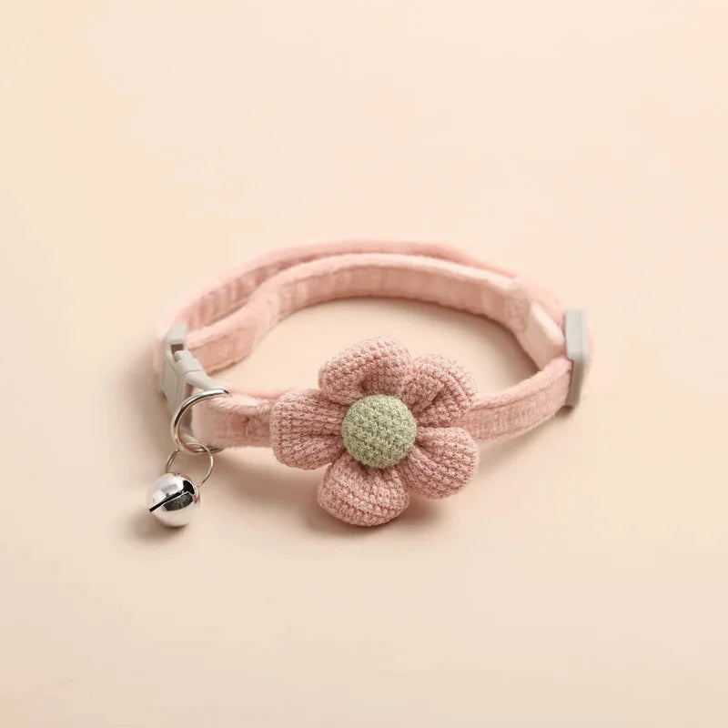 1Pc Cat Collar with Cute Flower Adjustable