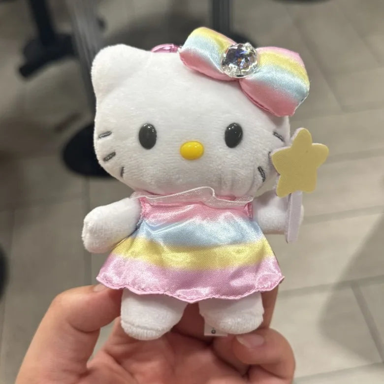 10cm Sanrio Hello Kitty NIC Unicorn Mermaid Long Legs Heiseic Plush Doll Pendant Plush Kuromi My Melody Accessories For gril