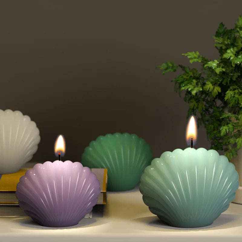 3D Ocean Shell Candle Mould DIY Plaster