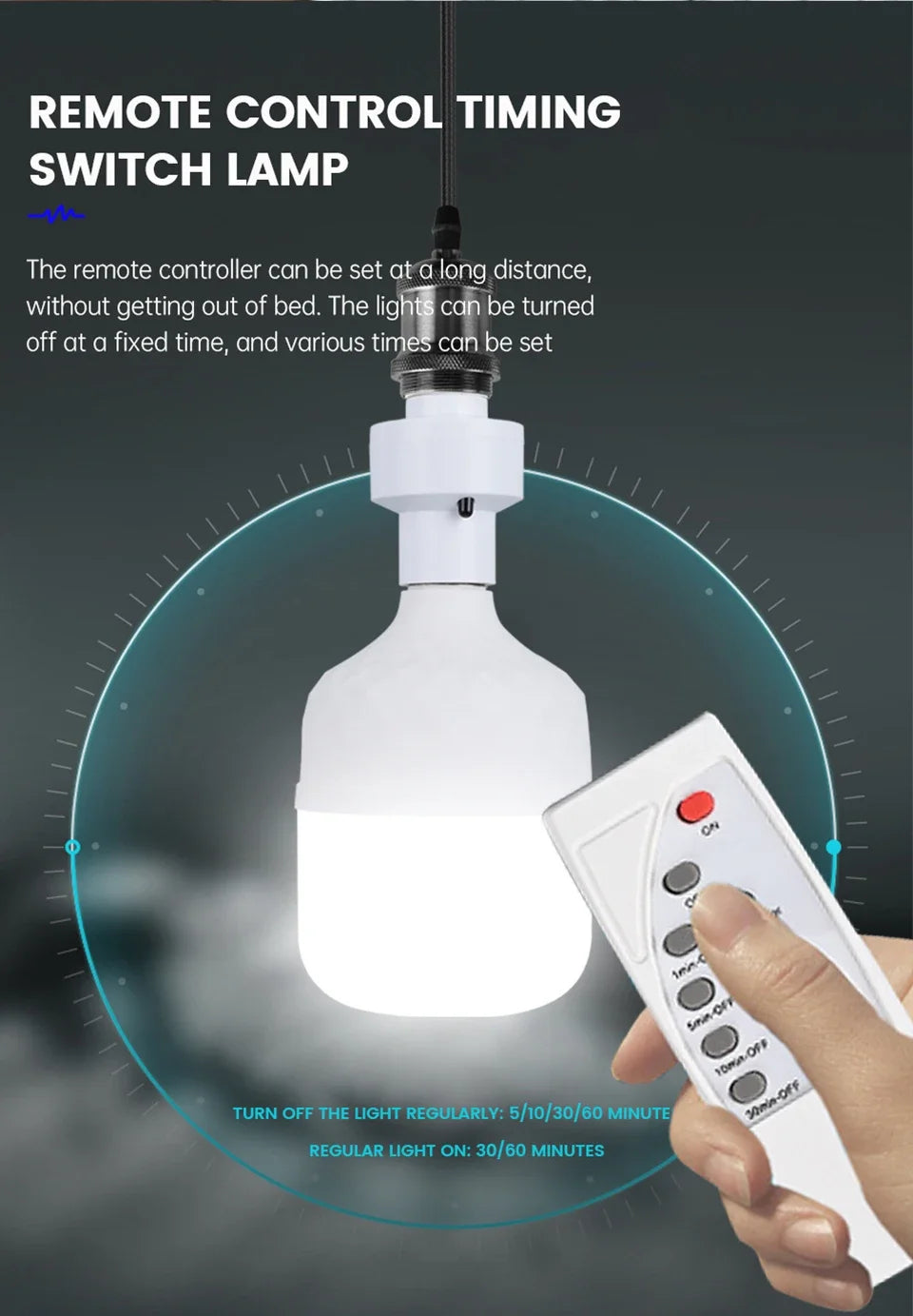 2025 Hot Infrared Remote Control Smart LED Lampholder E27 AC85-265V Universal Socket Timer Color Changing Easy Install for Home