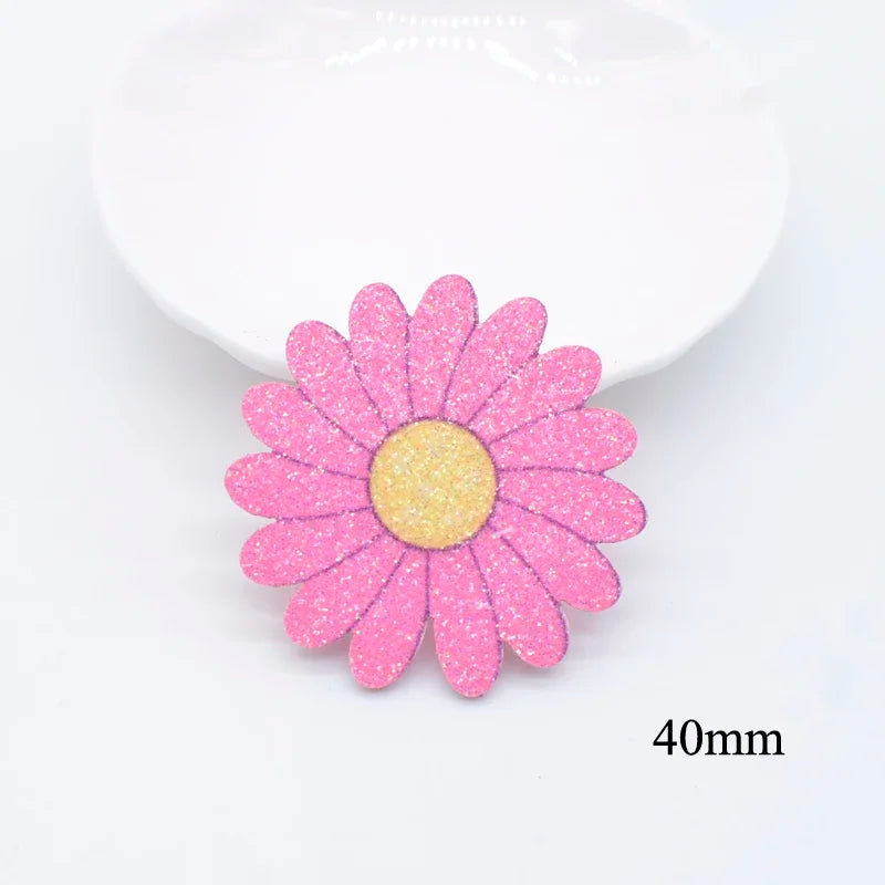 10Pcs Glitter Print Appliques Meteor