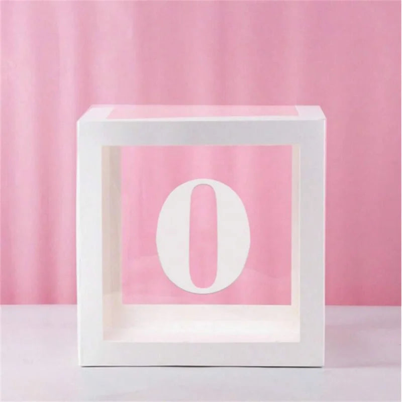 1pc Transparent Balloon Box,Letter Box