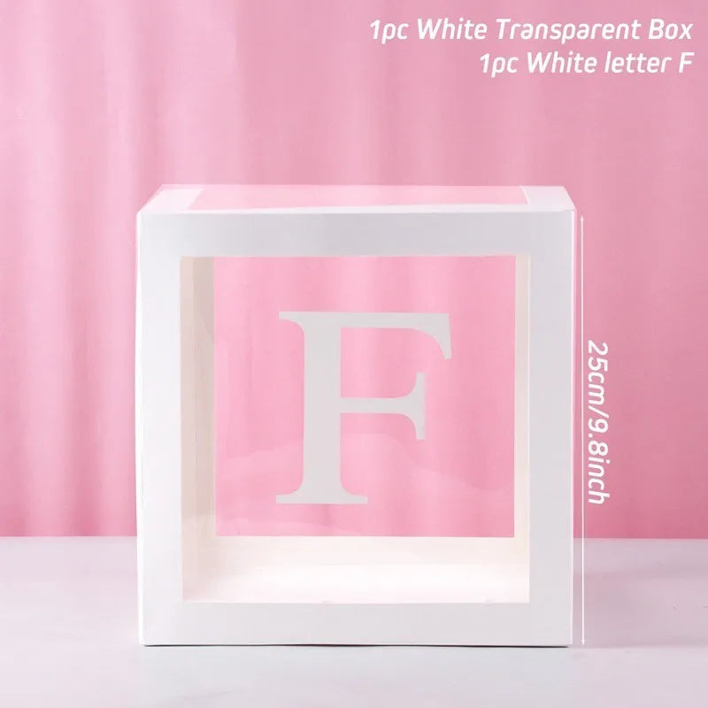 1pc Transparent Balloon Box,Letter Box
