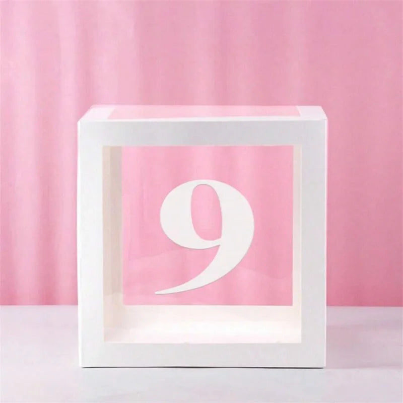 1pc Transparent Balloon Box,Letter Box