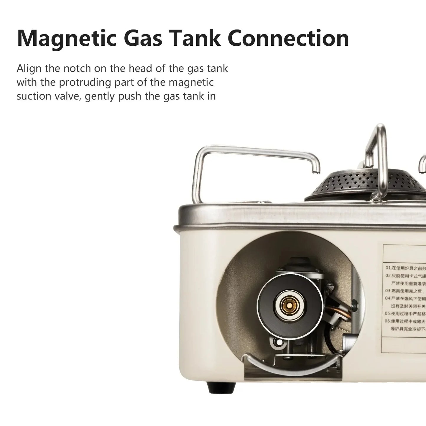 Camping Gas Stove 2800W High Firepower Portable Cassette Furnace Outdoor Gas Burner Picnic Camp