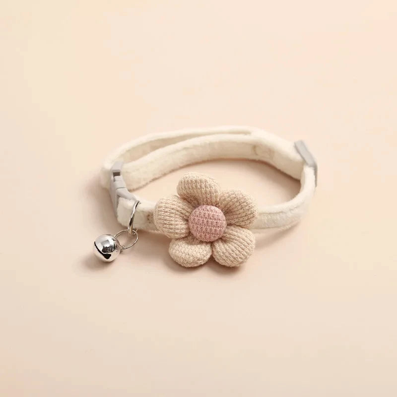 1Pc Cat Collar with Cute Flower Adjustable