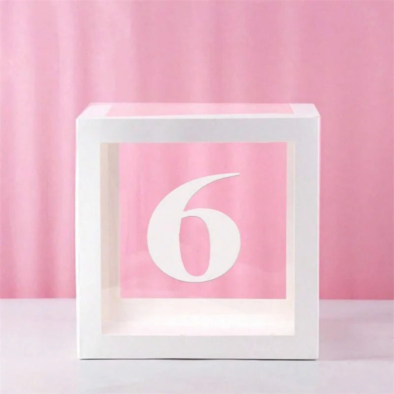 1pc Transparent Balloon Box,Letter Box