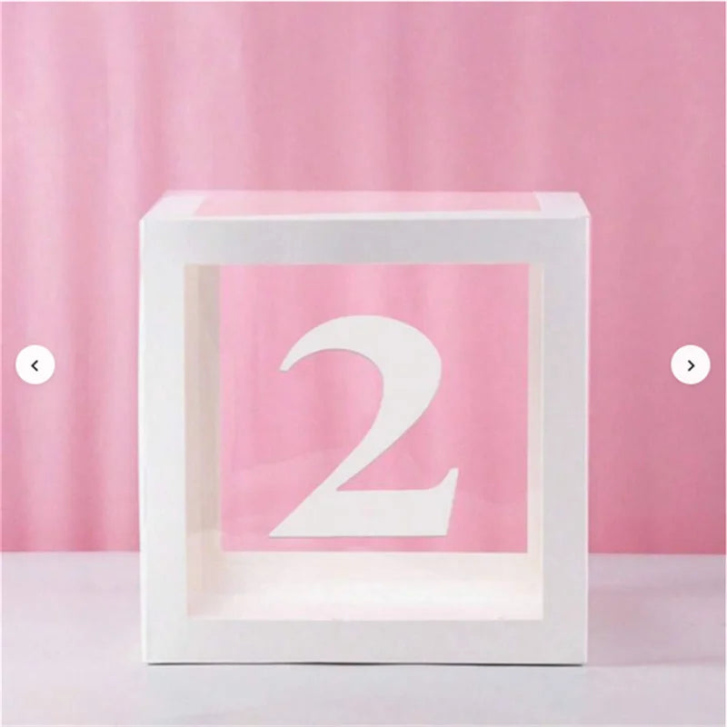 1pc Transparent Balloon Box,Letter Box