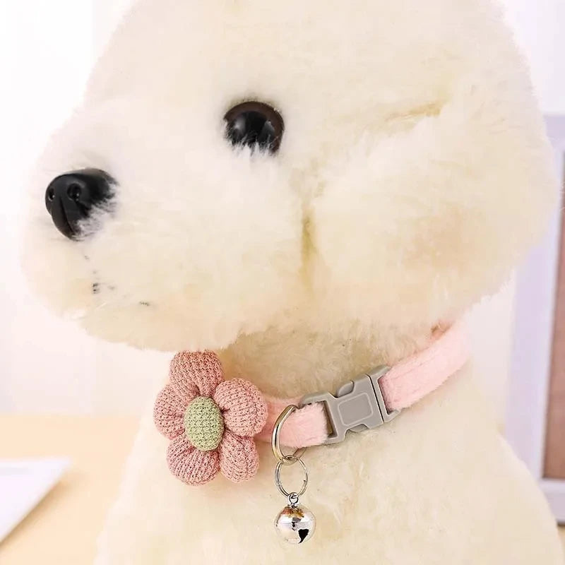 1Pc Cat Collar with Cute Flower Adjustable