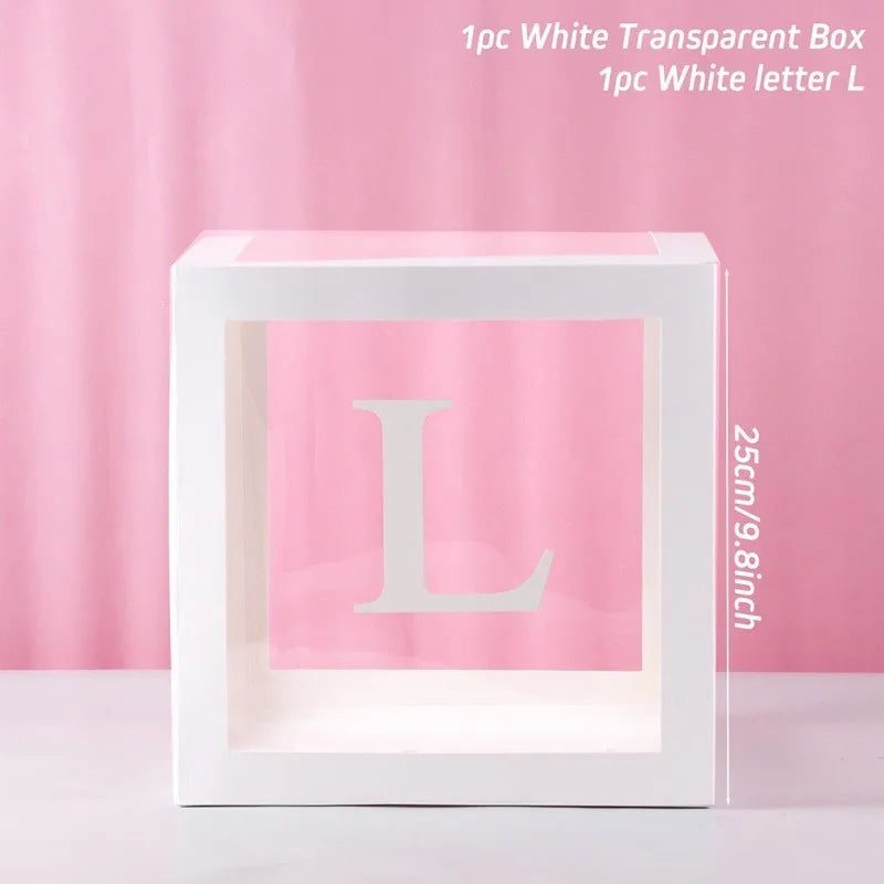 1pc Transparent Balloon Box,Letter Box