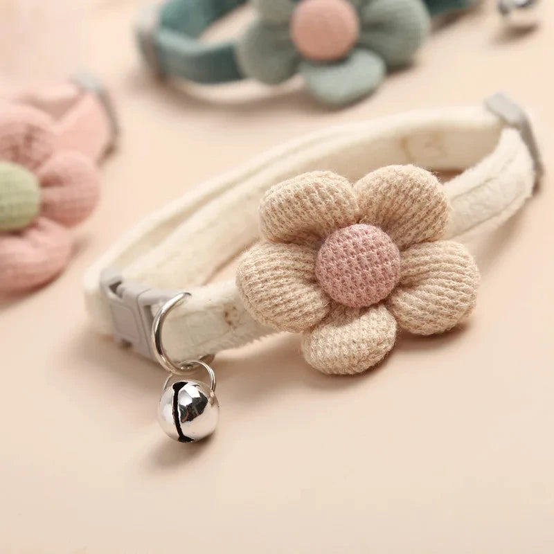 1Pc Cat Collar with Cute Flower Adjustable