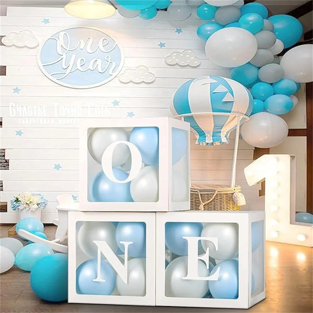 1pc Transparent Balloon Box,Letter Box