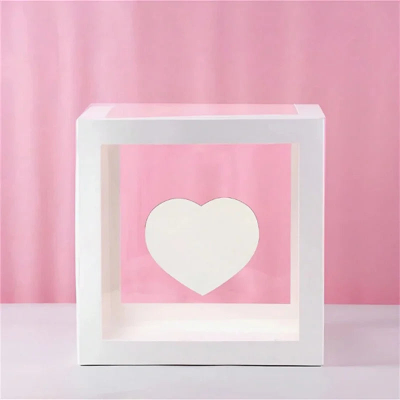 1pc Transparent Balloon Box,Letter Box