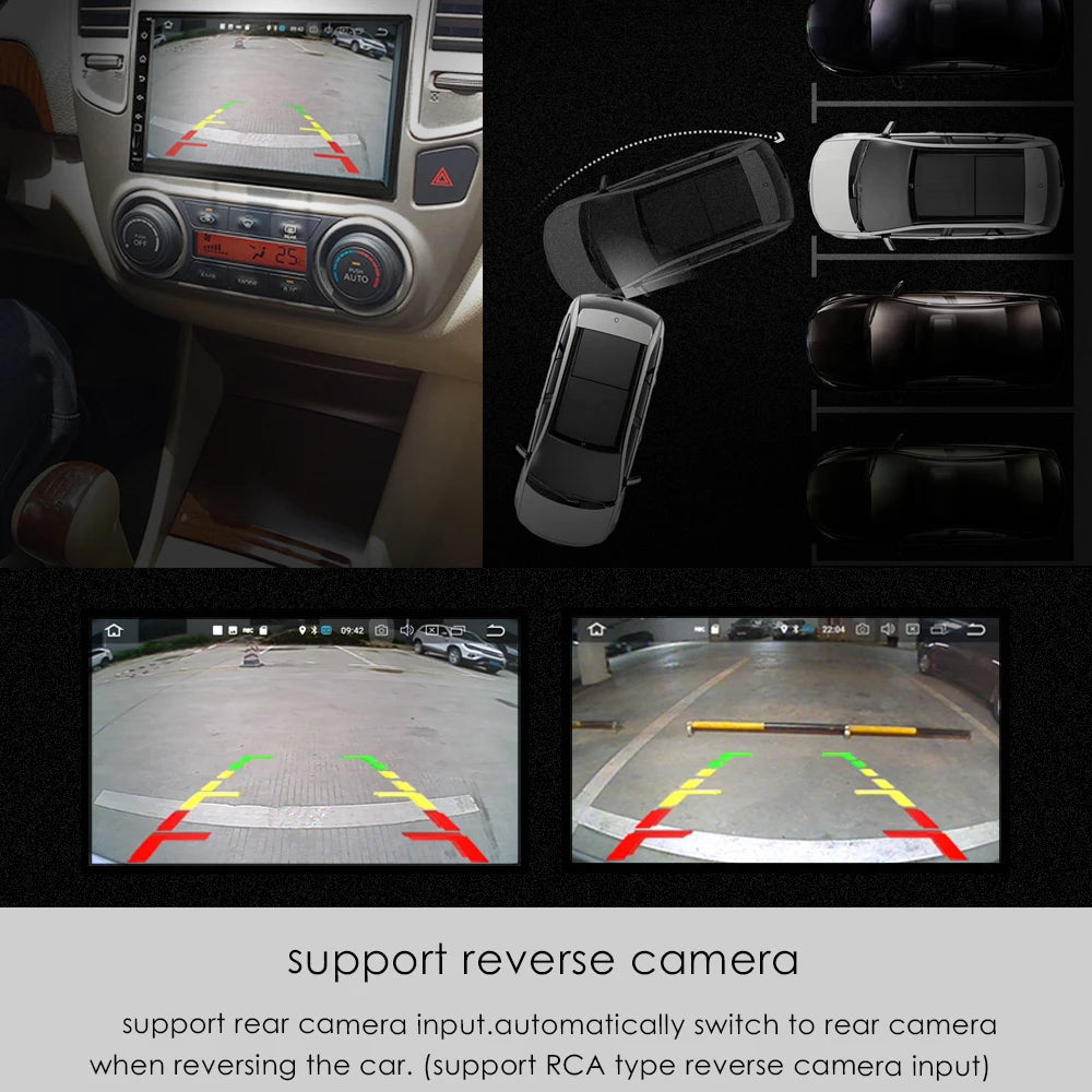 AHD 170° Car Camera Fisheye lens starlight night vision HD car rear view camera For 4G LTE Or AHD input Android Radio screen