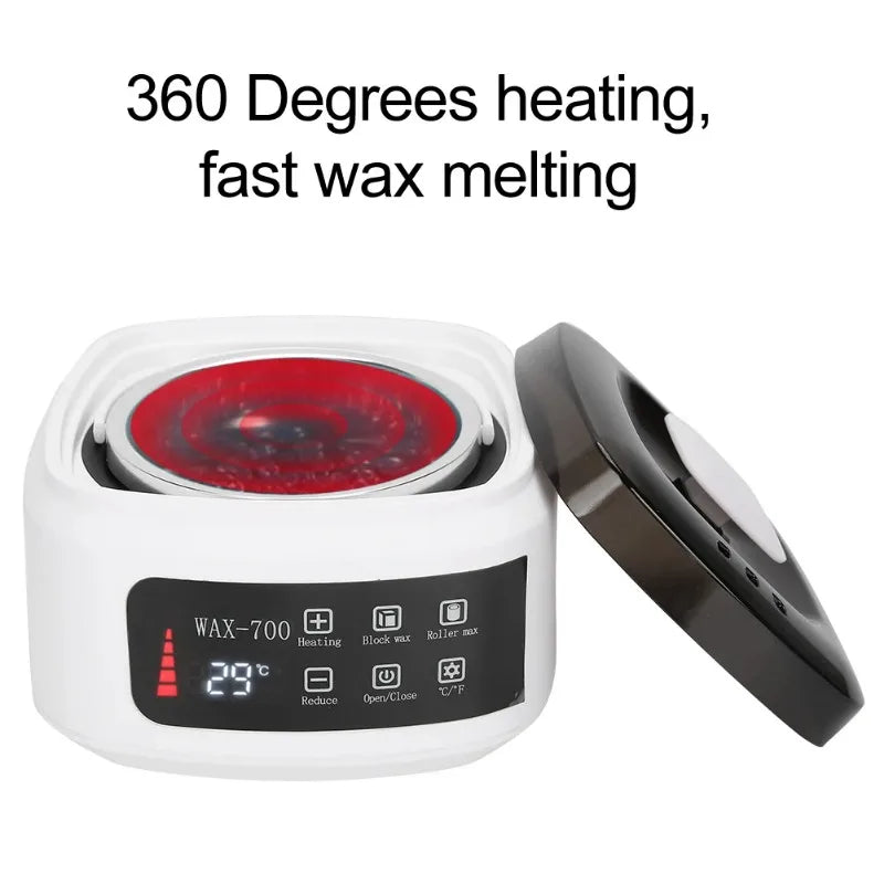500ml Wax Heater Automatic Temperature Control Electric Hair Homeuse Removal Wax‑Melt Warmer Waxing Machine Epilator Quick Heate