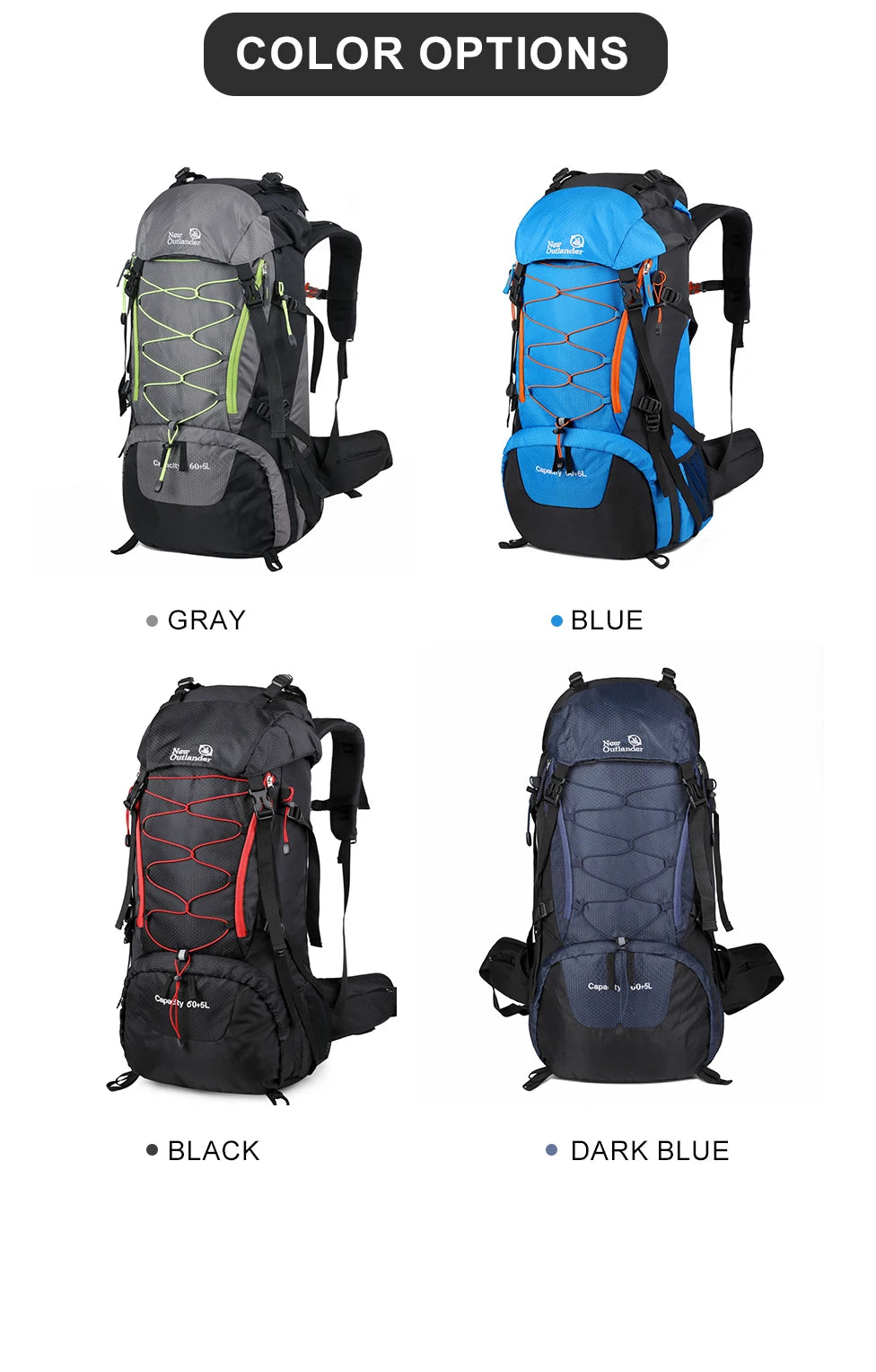 WESTTUNE Waterproof Climbing Backpack
