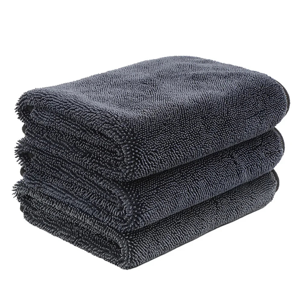 Car Wash Towel 1200GSM Microfiber Double-Sided Ultra Absorbent Car Wash Cloth Cleaning Drying Towel Washing Accessories