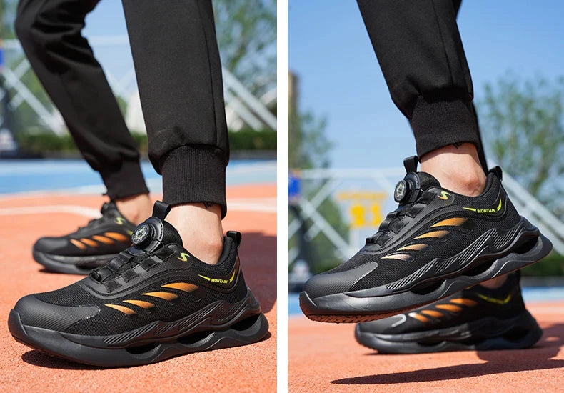 Steel Toe Work Shoes for Men Lightweight Breathable Work Sneakers  Indestructible Anti-Smash Anti-Puncture Safety Shoes Man