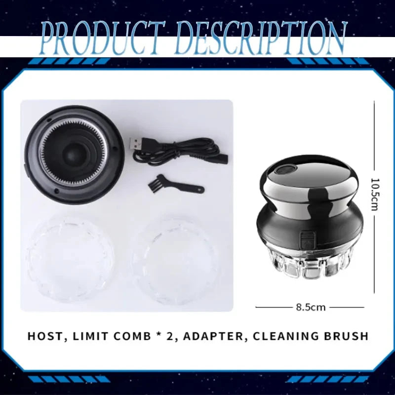 Kemei KM-887 Fully Automatic Men's Hair Clipper with 360 degree Hair Clipper Blade Electric Clipper USB Universal Hair Clipper